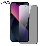 For iPhone 13 mini 5pcs DUX DUCIS 0.33mm 9H High Aluminum Anti-spy HD Tempered Glass Film
