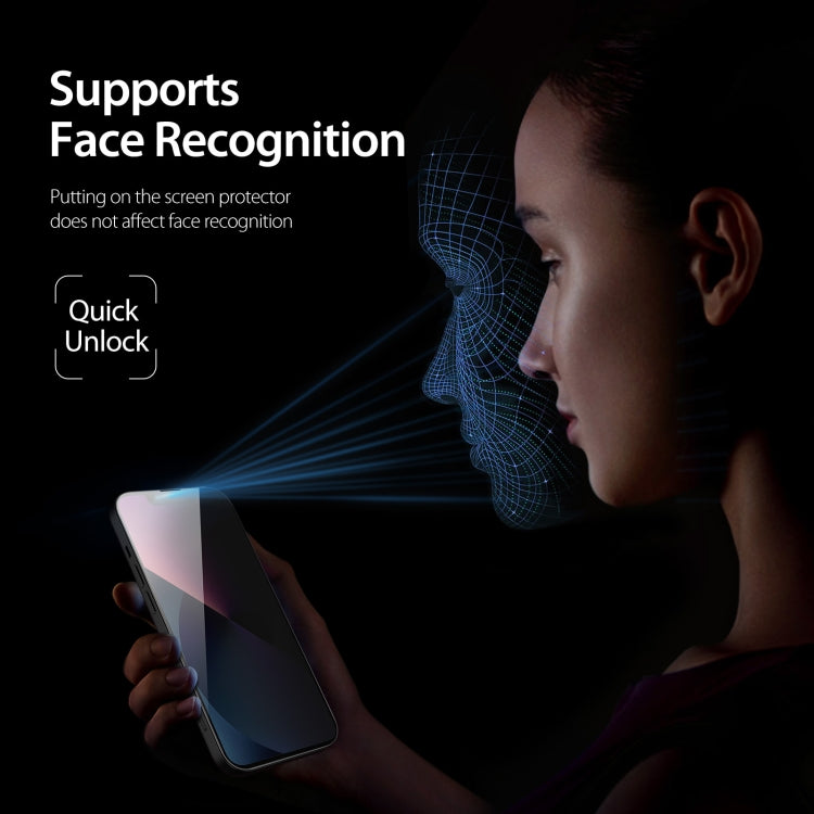 For iPhone 13 mini 5pcs DUX DUCIS 0.33mm 9H High Aluminum Anti-spy HD Tempered Glass Film