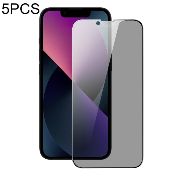 For iPhone 13 mini 5pcs DUX DUCIS 0.33mm 9H High Aluminum Anti-spy HD Tempered Glass Film