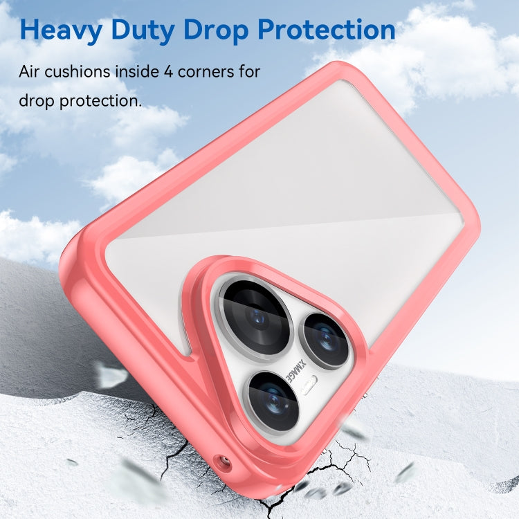 For Huawei Pura 70 Colorful Series Acrylic + TPU Phone Case(Red)