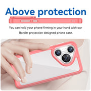 For Huawei Pura 70 Colorful Series Acrylic + TPU Phone Case(Red)