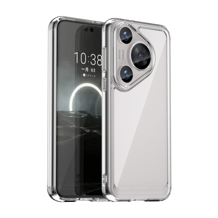 For Huawei Pura 70 Pro Colorful Series Acrylic + TPU Phone Case(Transparent) - Huawei Cases by PMC Jewellery | Online Shopping South Africa | PMC Jewellery | Buy Now Pay Later Mobicred