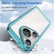 For Huawei Pura 70 Pro Colorful Series Acrylic + TPU Phone Case(Transparent Blue)