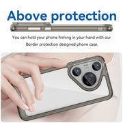 For Huawei Pura 70 Pro Colorful Series Acrylic + TPU Phone Case(Transparent Grey)