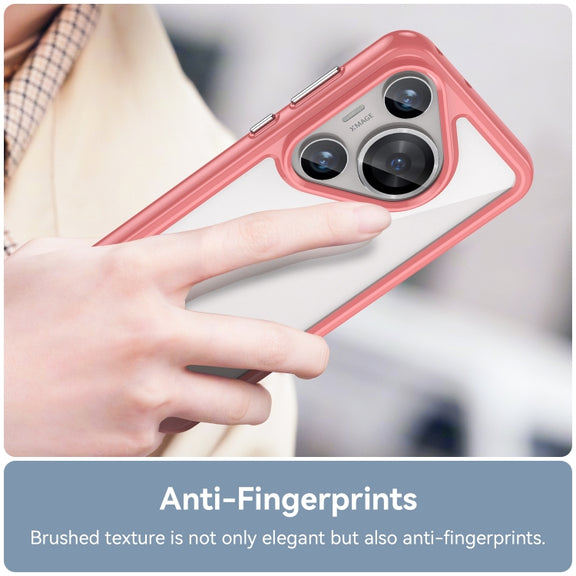For Huawei Pura 70 Pro Colorful Series Acrylic + TPU Phone Case(Red)