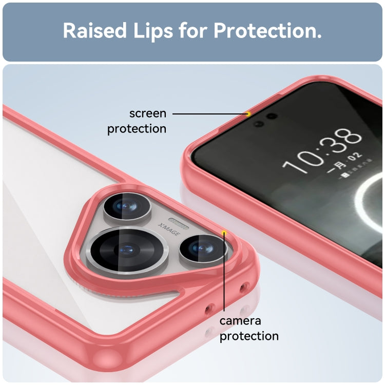 For Huawei Pura 70 Pro Colorful Series Acrylic + TPU Phone Case(Red)