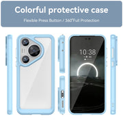 For Huawei Pura 70 Pro+ Colorful Series Acrylic + TPU Phone Case(Blue)