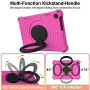 For Lenovo Tab M10 3rd Gen Spider King Silicone Protective Tablet Case(Rose Red)