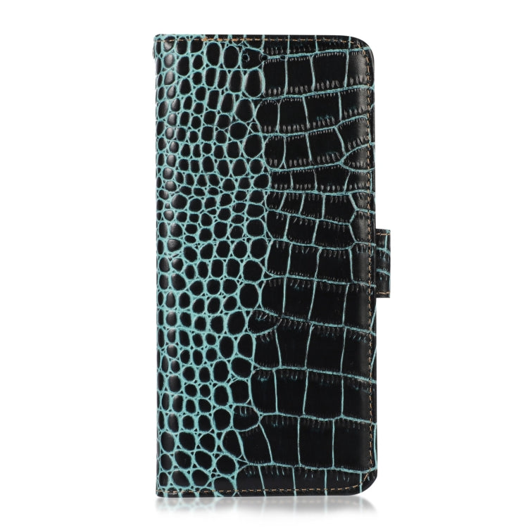 For Asus ROG Phone 7 Crocodile Top Layer Cowhide Leather Phone Case(Green) - ASUS Cases by PMC Jewellery | Online Shopping South Africa | PMC Jewellery | Buy Now Pay Later Mobicred