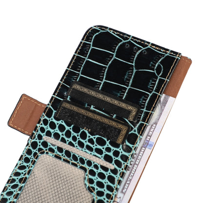For Asus ROG Phone 7 Crocodile Top Layer Cowhide Leather Phone Case(Green) - ASUS Cases by PMC Jewellery | Online Shopping South Africa | PMC Jewellery | Buy Now Pay Later Mobicred