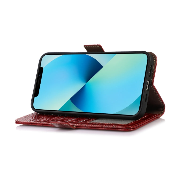 For Asus ROG Phone 7 Crocodile Top Layer Cowhide Leather Phone Case(Red) - ASUS Cases by PMC Jewellery | Online Shopping South Africa | PMC Jewellery | Buy Now Pay Later Mobicred