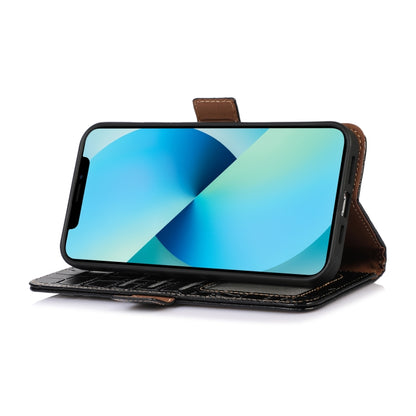 For Asus ROG Phone 7 Crocodile Top Layer Cowhide Leather Phone Case(Black) - ASUS Cases by PMC Jewellery | Online Shopping South Africa | PMC Jewellery | Buy Now Pay Later Mobicred