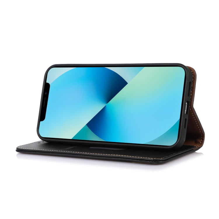 For Asus ROG Phone 7 KHAZNEH Nappa Top Layer Cowhide Leather Phone Case(Black) - ASUS Cases by PMC Jewellery | Online Shopping South Africa | PMC Jewellery | Buy Now Pay Later Mobicred