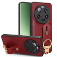 For Xiaomi 13 Ultra Wristband Leather Back Phone Case(Red) - 13 Ultra Cases by PMC TechLife | Online Shopping South Africa | PMC TechLife | Buy Now Pay Later Mobicred