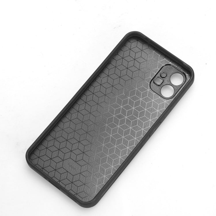 For Nothing Phone 1 Wristband Leather Back Phone Case(Black) - Nothing Cases by PMC TechLife | Online Shopping South Africa | PMC TechLife | Buy Now Pay Later Mobicred