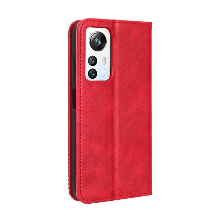 For Blackview A85 Magnetic Buckle Retro Texture Leather Phone Case(Red) - More Brand by PMC TechLife | Online Shopping South Africa | PMC TechLife | Buy Now Pay Later Mobicred