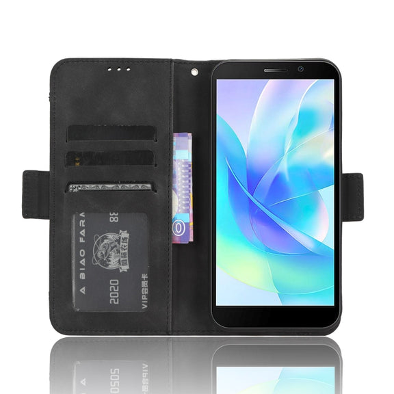 For Doogee X97 / X97 Pro Skin Feel Calf Texture Card Slots Leather Phone Case(Black)