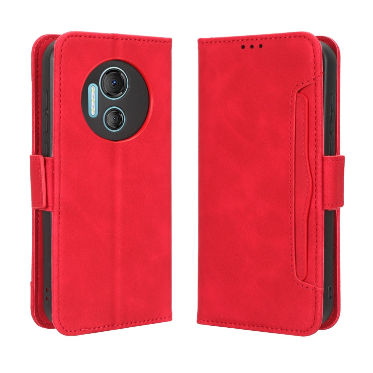 For Doogee X97 / X97 Pro Skin Feel Calf Texture Card Slots Leather Phone Case(Red)