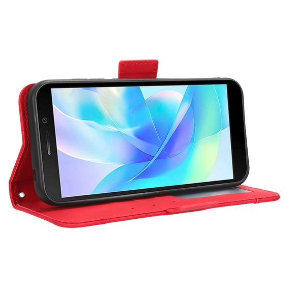 For Doogee X97 / X97 Pro Skin Feel Calf Texture Card Slots Leather Phone Case(Red)