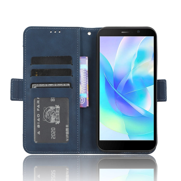 For Doogee X97 / X97 Pro Skin Feel Calf Texture Card Slots Leather Phone Case(Blue)