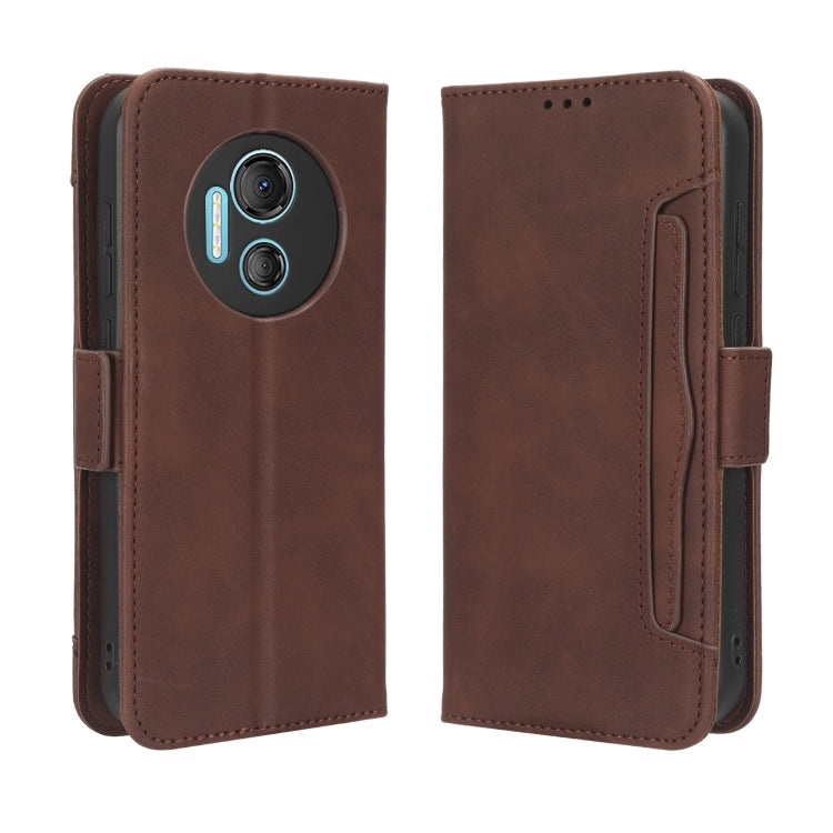 For Doogee X97 / X97 Pro Skin Feel Calf Texture Card Slots Leather Phone Case(Brown)