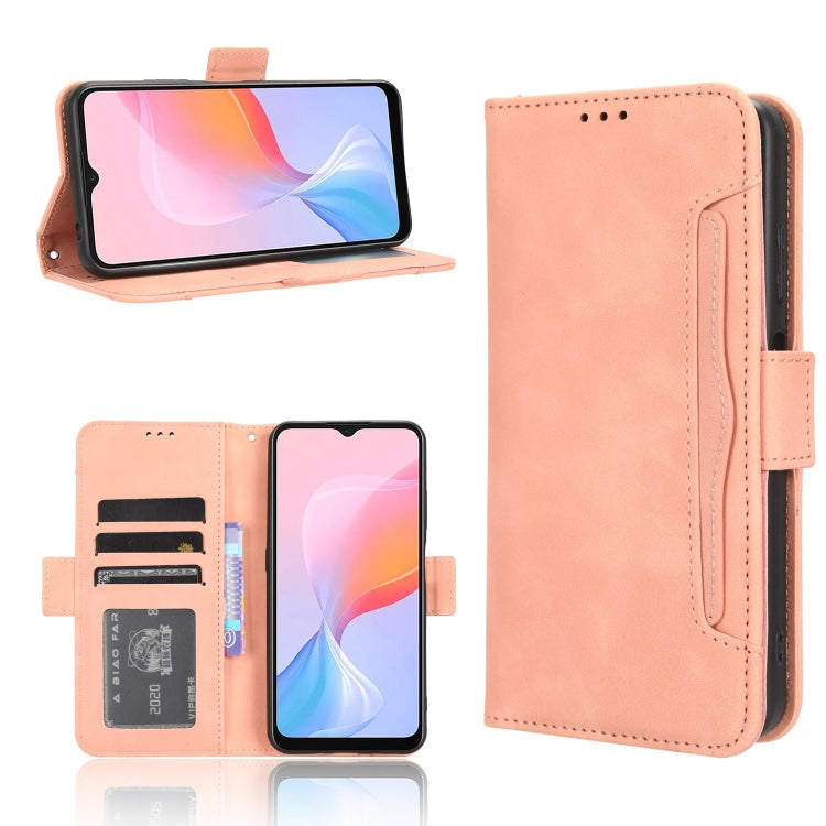 For Blackview A85 Skin Feel Calf Texture Card Slots Leather Phone Case(Pink) - free shipping - PMC TechLife - Order now!