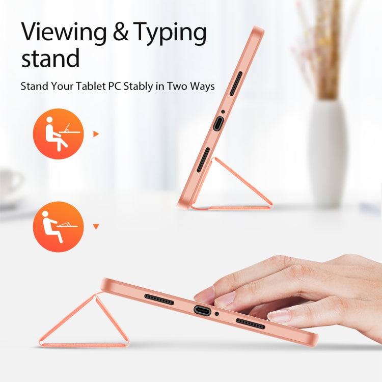 For Xiaomi Pad 6 Pro / Pad 6 DUX DUCIS Domo Series Magnetic Flip Leather Tablet Case(Pink)