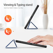 For Xiaomi Redmi Pad SE DUX DUCIS Domo Series Magnetic Flip Leather Tablet Case(Blue)