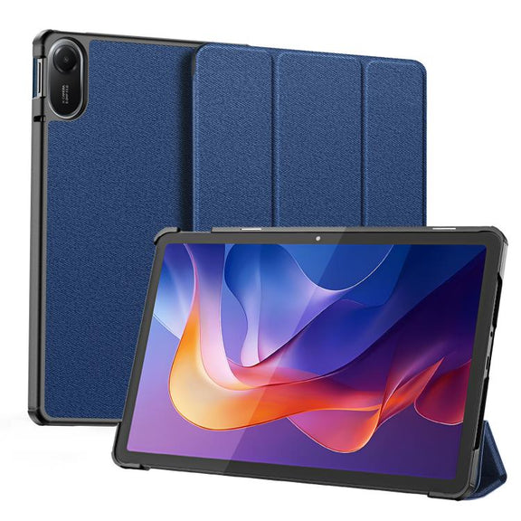 For Xiaomi Redmi Pad 2 DUX DUCIS Domo Series Magnetic Flip Leather Tablet Case(Blue)