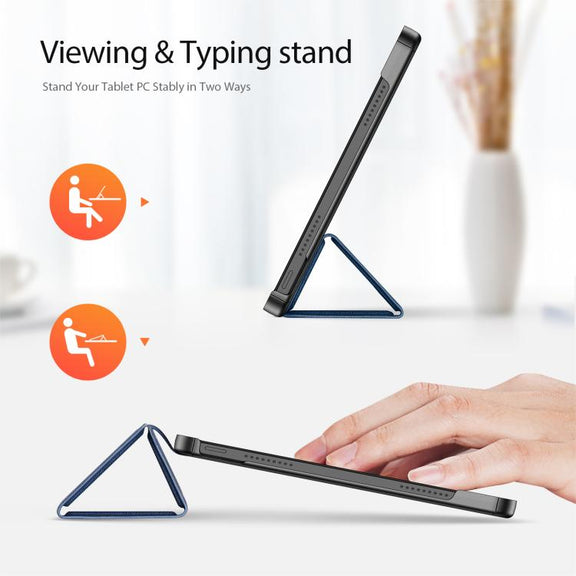 For Xiaomi Redmi Pad 2 DUX DUCIS Domo Series Magnetic Flip Leather Tablet Case(Blue)