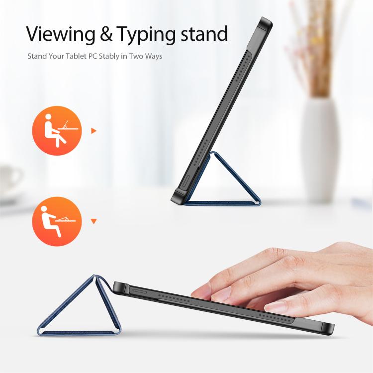 For Xiaomi Redmi Pad 2 DUX DUCIS Domo Series Magnetic Flip Leather Tablet Case(Blue)