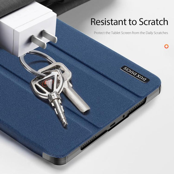 For Xiaomi Redmi Pad 2 DUX DUCIS Domo Series Magnetic Flip Leather Tablet Case(Blue)