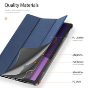 For Xiaomi Redmi Pad 2 DUX DUCIS Domo Series Magnetic Flip Leather Tablet Case(Blue)