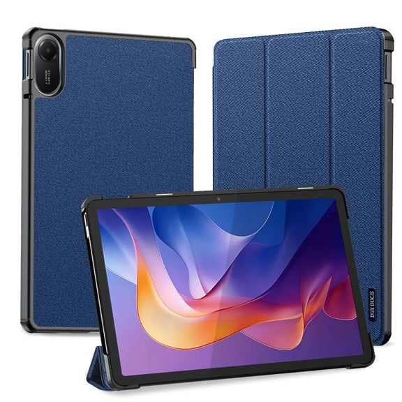 For Xiaomi Redmi Pad 2 DUX DUCIS Domo Series Magnetic Flip Leather Tablet Case(Blue)