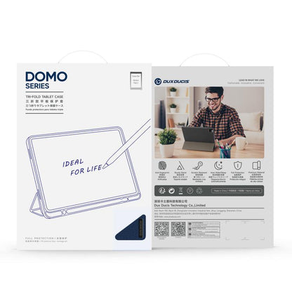 For Xiaomi Redmi Pad 2 DUX DUCIS Domo Series Magnetic Flip Leather Tablet Case(Blue) - free shipping - PMC Jewellery - Order now!