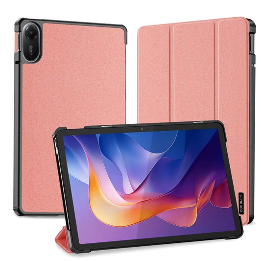 For Xiaomi Redmi Pad 2 DUX DUCIS Domo Series Magnetic Flip Leather Tablet Case(Pink) - free shipping - PMC Jewellery - Order now!