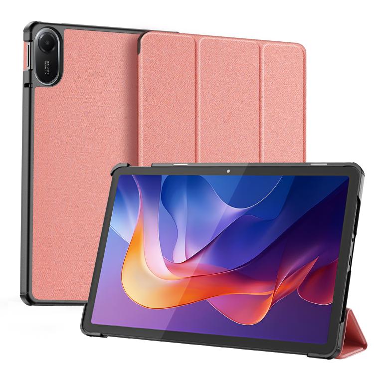 For Xiaomi Redmi Pad 2 DUX DUCIS Domo Series Magnetic Flip Leather Tablet Case(Pink) - free shipping - PMC Jewellery - Order now!