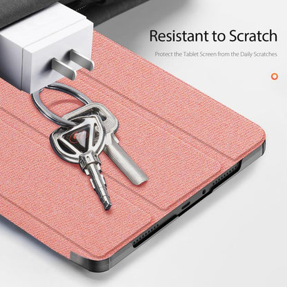 For Xiaomi Redmi Pad 2 DUX DUCIS Domo Series Magnetic Flip Leather Tablet Case(Pink) - free shipping - PMC Jewellery - Order now!
