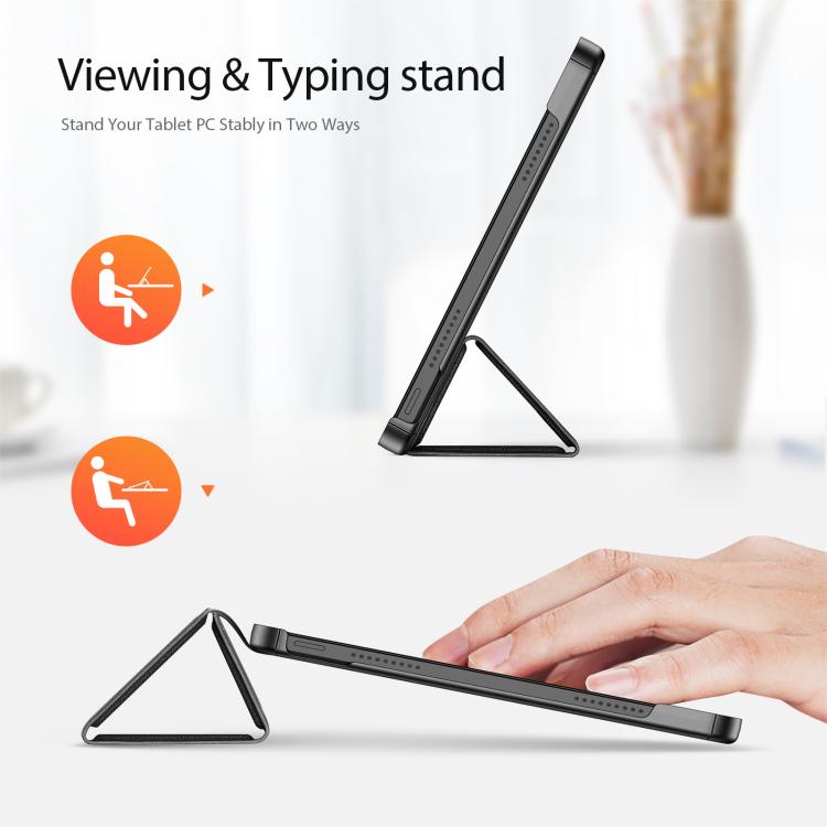 For Xiaomi Redmi Pad 2 DUX DUCIS Domo Series Magnetic Flip Leather Tablet Case(Black) - free shipping - PMC Jewellery - Order now!