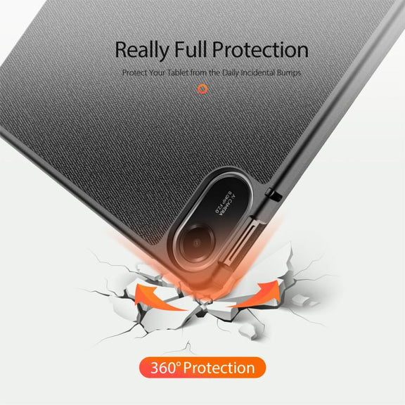 For Xiaomi Redmi Pad 2 DUX DUCIS Domo Series Magnetic Flip Leather Tablet Case(Black)
