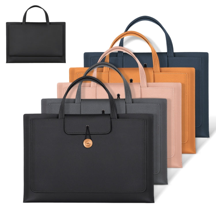 15-16 inch Universal Elastic Thread Button Portable Laptop Inner Bag(Black) - free shipping - PMC TechLife - Order now!