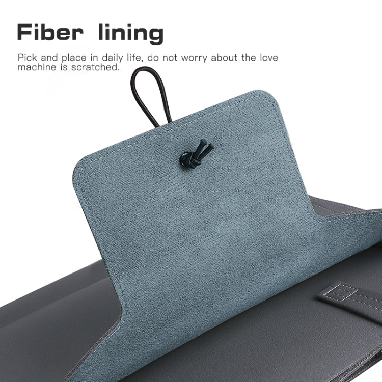 15-16 inch Universal Elastic Thread Button Portable Laptop Inner Bag(Brown)