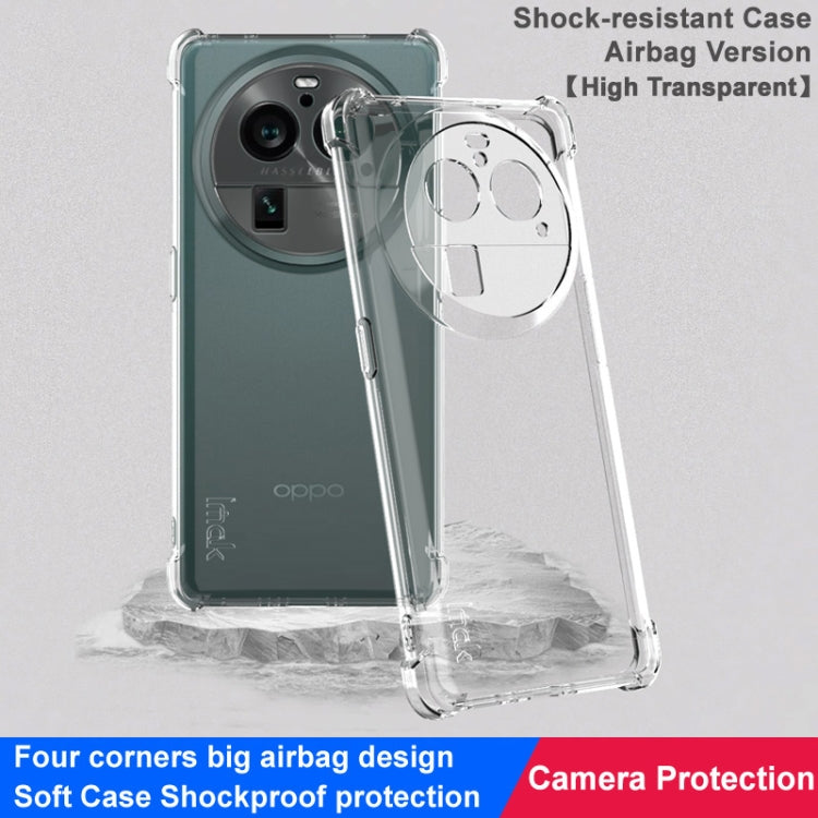 For OPPO Find X6 Pro 5G imak Shockproof Airbag TPU Phone Case(Transparent)