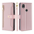 For Kyocera Digno SX3-KYG02 Sheep Texture Cross-body Zipper Wallet Leather Phone Case(Pink) - free shipping - PMC TechLife - Order now!