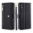 For Kyocera Digno SX3-KYG02 Sheep Texture Cross-body Zipper Wallet Leather Phone Case(Black) - More Brand by PMC TechLife | Online Shopping South Africa | PMC TechLife | Buy Now Pay Later Mobicred