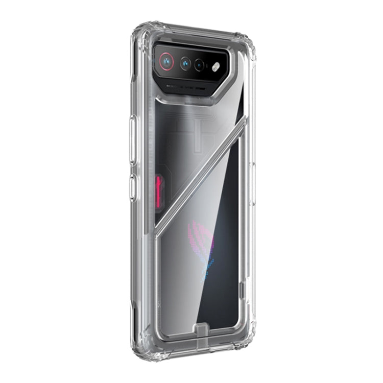 For Asus ROG Phone 7 / 7 Ultimate PC + TPU Shockproof Phone Case with Magnetic Holder(Translucent) - free shipping - PMC Jewellery - Order now!