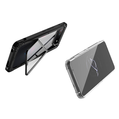 For Asus ROG Phone 7 / 7 Ultimate PC + TPU Shockproof Phone Case with Magnetic Holder(Translucent) - free shipping - PMC Jewellery - Order now!