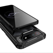 For Asus ROG Phone 7 / 7 Ultimate PC + TPU Shockproof Phone Case with Magnetic Holder(Translucent)