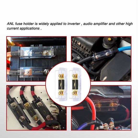 2 in 1 ANL Car Fuse Holder Electrical Protection Insulating Cover, Current:150A