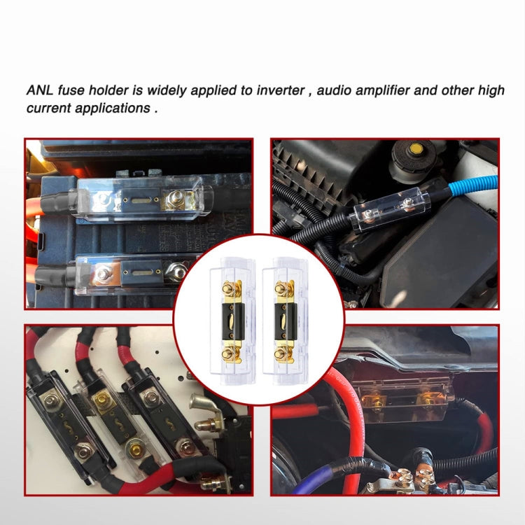 2 in 1 ANL Car Fuse Holder Electrical Protection Insulating Cover, Current:150A